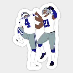 number 4 and 21 from Dallas Sticker